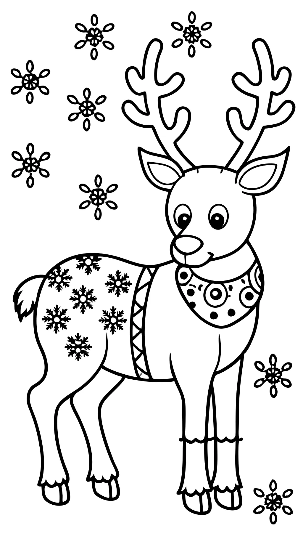 reindeer coloring pages printable